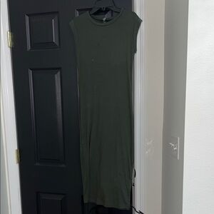 Alya Olive Green Maxi Dress